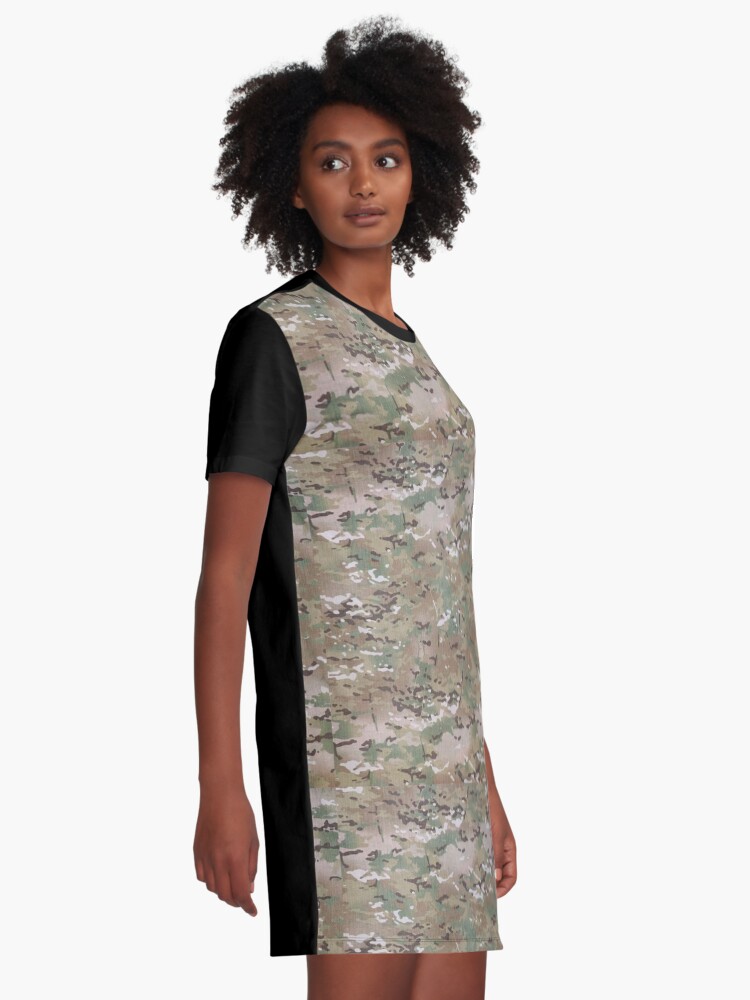 camouflage t shirt dress