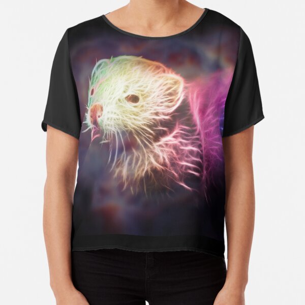 Space Nebula Ferret Chiffon Top