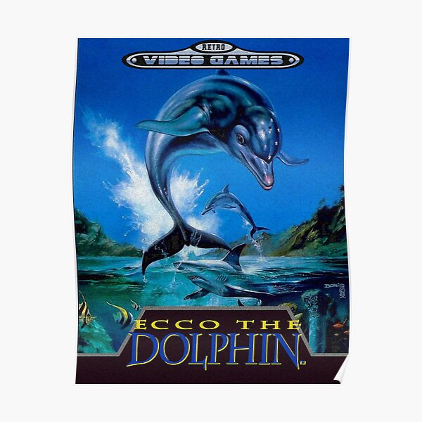 Ecco the Dolphin - Retro Video Games Poster