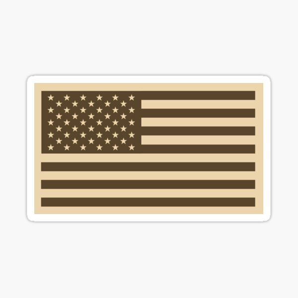 Desert Old Glory Sticker