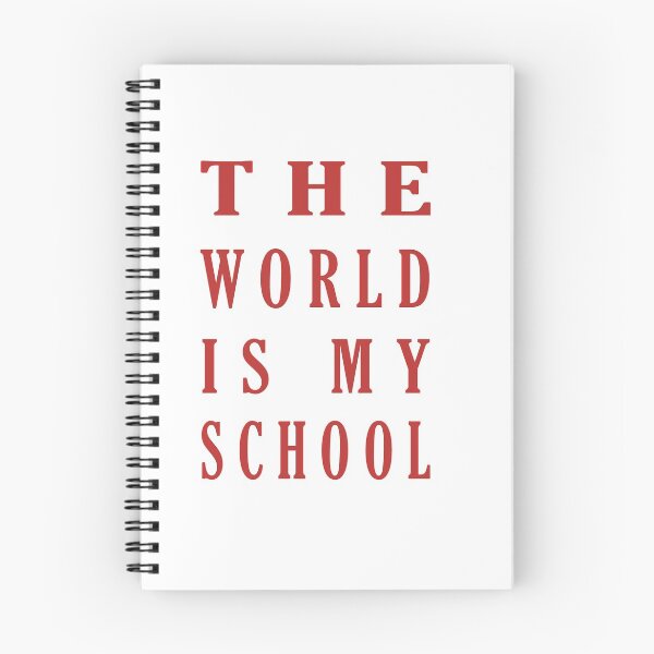 Item preview, The world is my school designed and sold by Euskadaz.