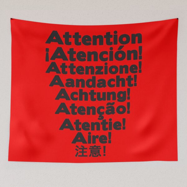 Aperçu de l'œuvre Attention! créée et vendue par plushism.