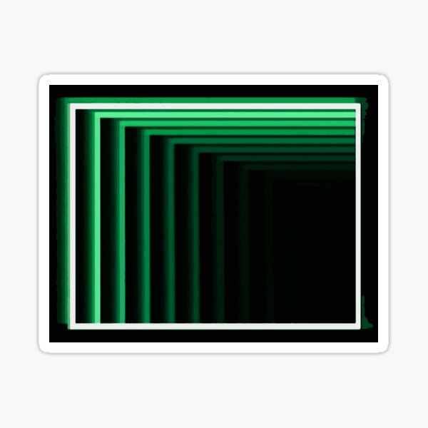 Enter the Basement (Evil Green Logo) Sticker