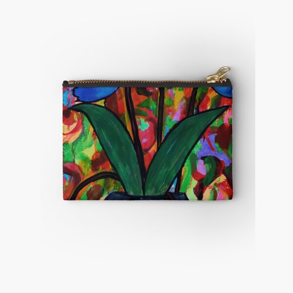 Item preview, Blue Tulips in black vase designed and sold by George Hutton Hunter.