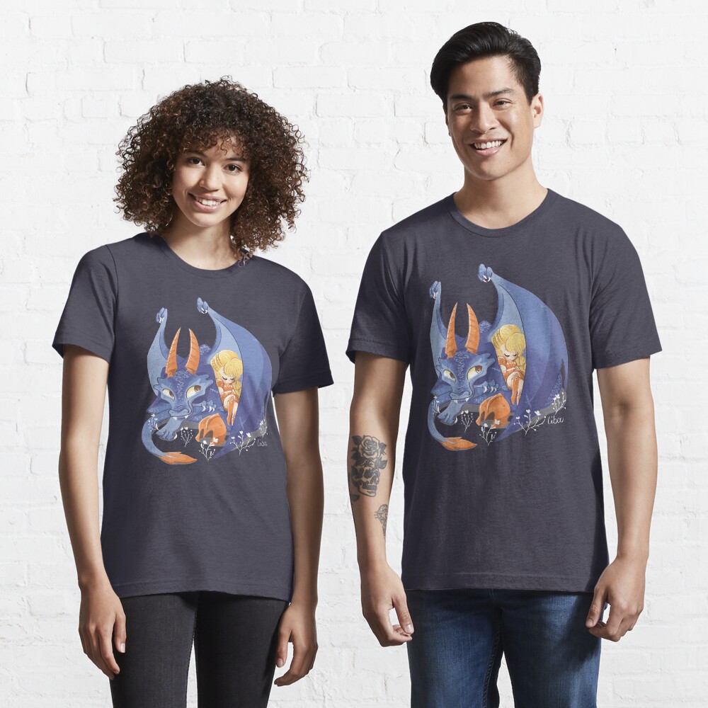 T-shirt essentiel « Dragon violet mignon»