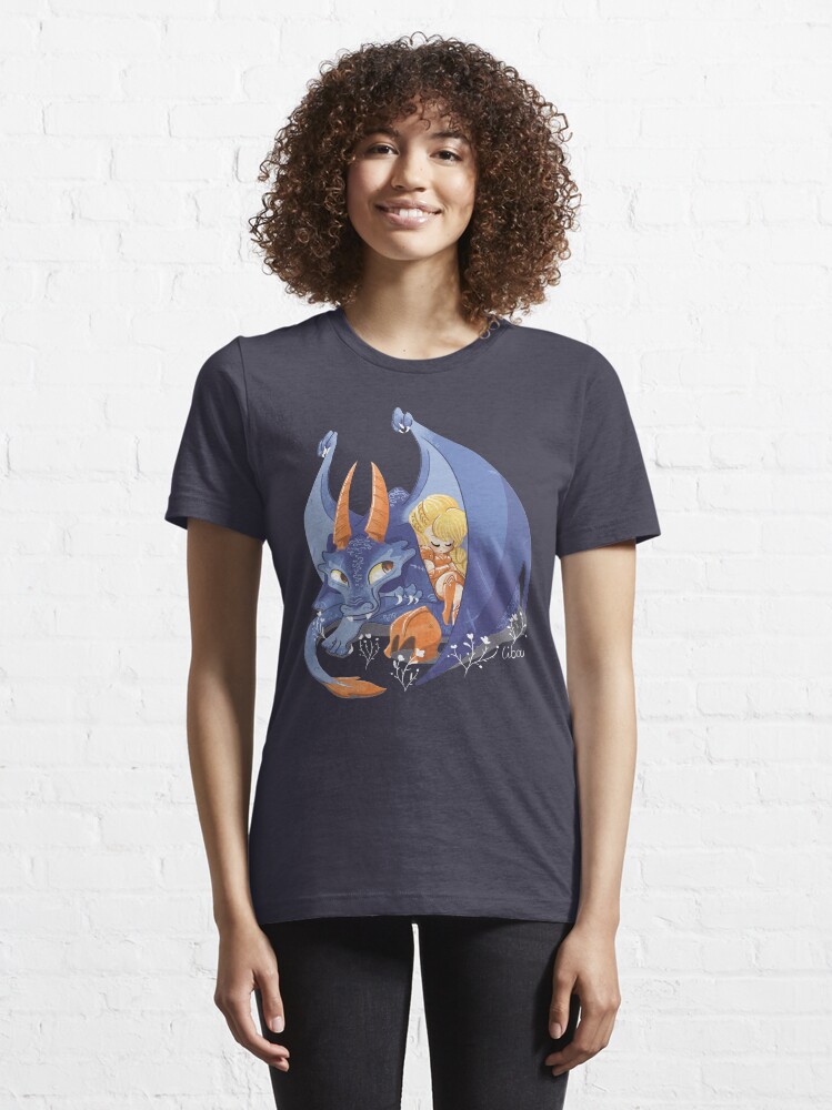T-shirt essentiel ''Dragon violet mignon' : autre vue