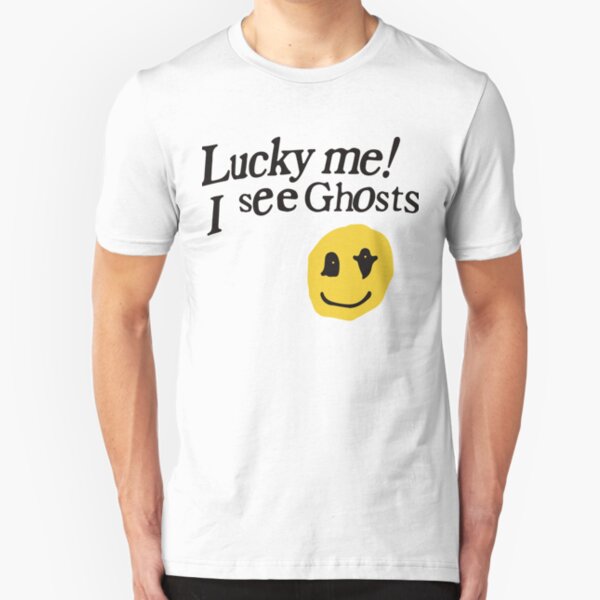 Lucky me I see Ghosts smiley Slim Fit T-Shirt