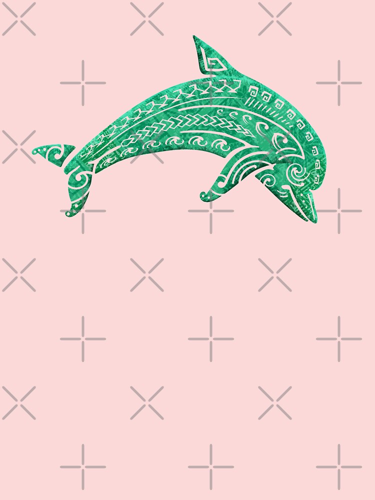 Vintage Polynesian Dolphin Print Vintage Polynesian Dolphin Print