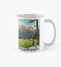 Switzerland Vintage Travel Poster Restored Mug