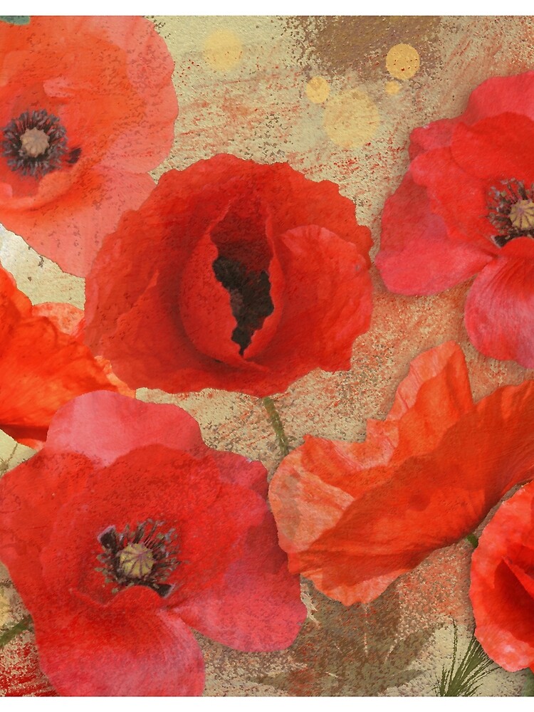 Red as poppies can be by walstraasart