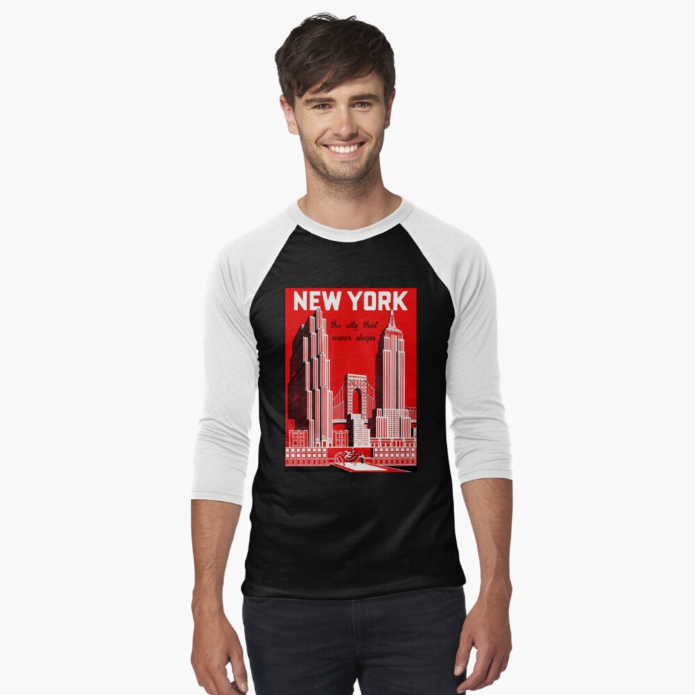 Item preview, Baseball ¾ Sleeve T-Shirt designed and sold by Glimmersmith.
