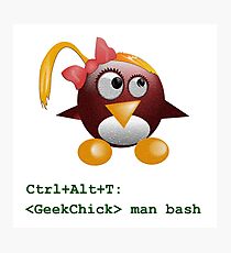 Geek Chick Photographic Print