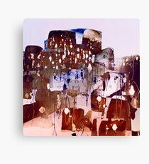 town with lights Canvas Print