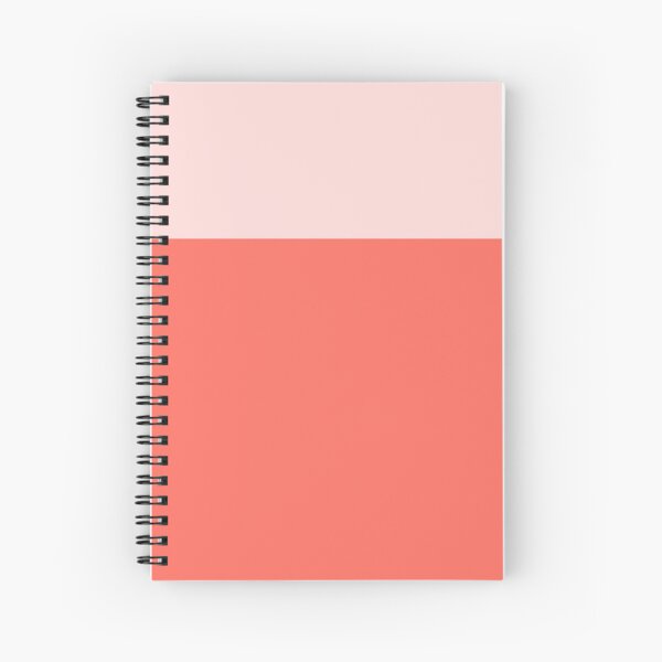 Coral Pink Aesthetic Spiral Notebooks for Sale