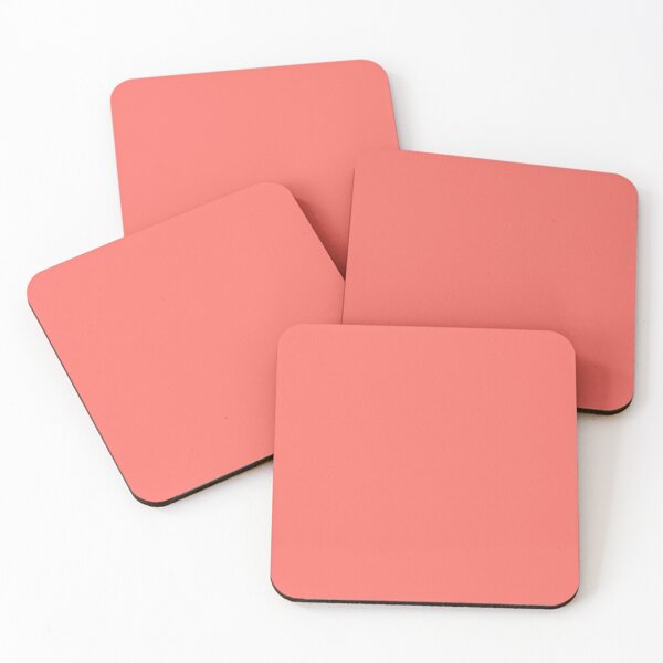 Item preview, Coral Pink Solid designed and sold by kierkegaard.