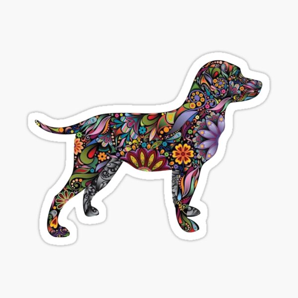Item preview, floral dog  designed and sold by whiskeytracks.
