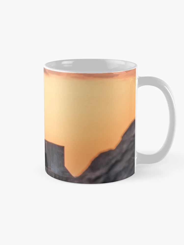 Thumbnail 3 of 6, Coffee Mug, Lighthouse Through the Rocks designed and sold by Rita Anthony.