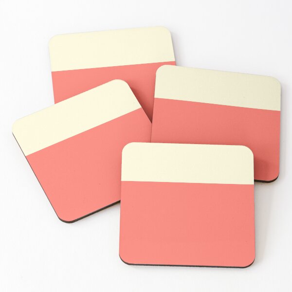 Item preview, Coral and Cream Color Block - Minimalist Pattern designed and sold by kierkegaard.