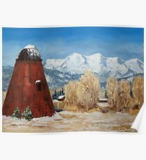 Wigwam Burner Pine Valley Oregon Poster