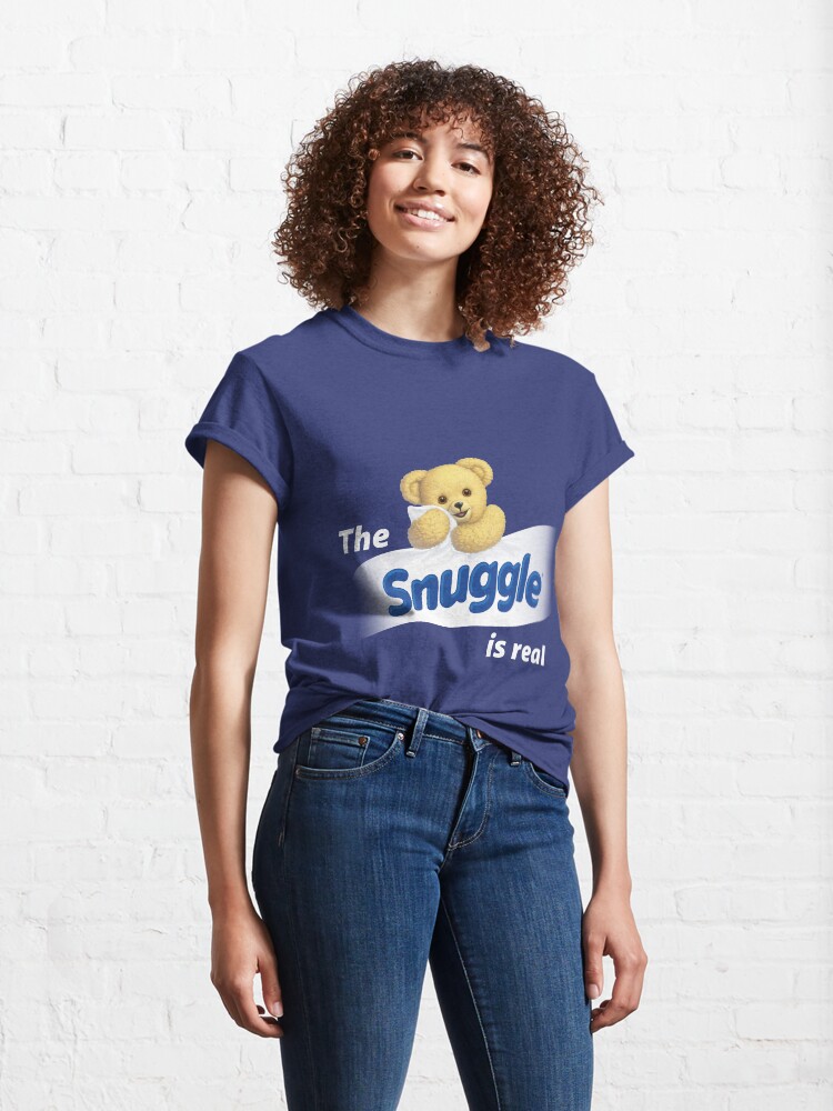 ""The Snuggle is Real" Snuggle Bear" Tshirt by jokedesigns Redbubble