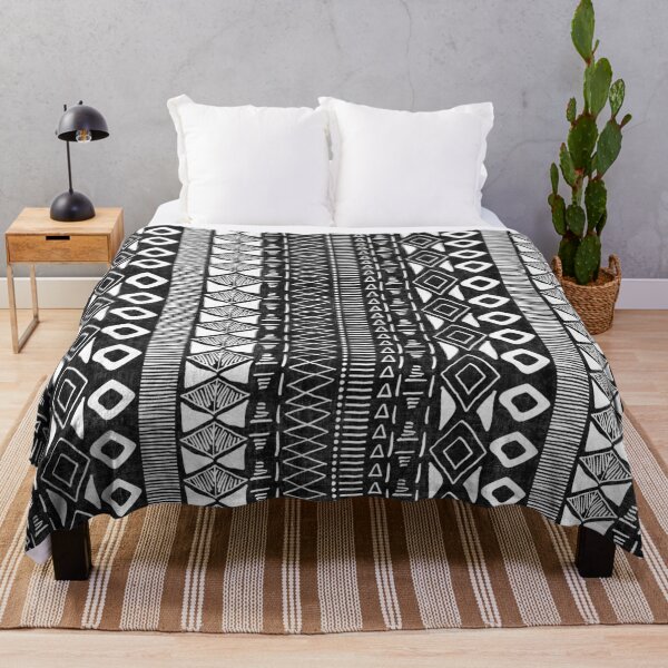 Item preview, Adobe Tribal Print in Black and White designed and sold by House of Haha.
