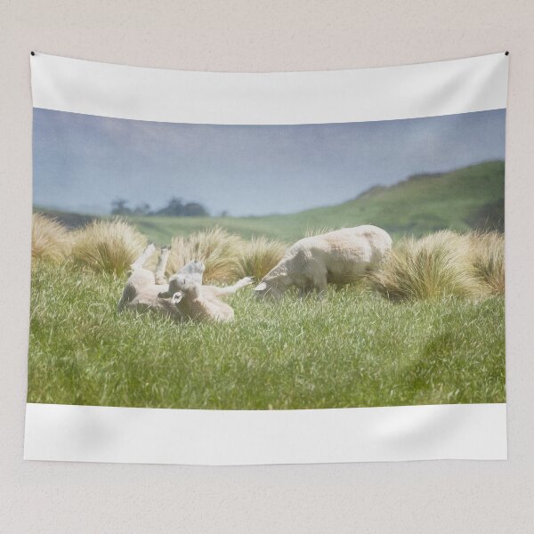 Item preview, Blissfully Happy New Zealand Sheep designed and sold by PhotoArt by Joan Carroll.