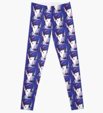 Bull Terrier Dog Bright colorful pop dog art Leggings