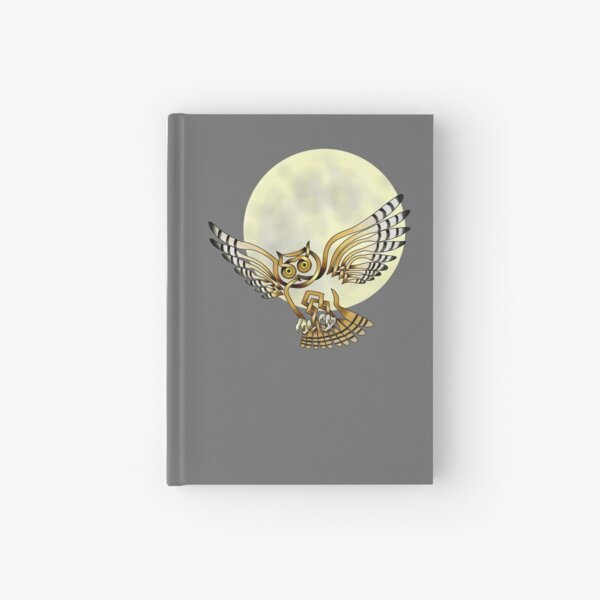 Celtic Knot Owl Moon Hardcover Journal