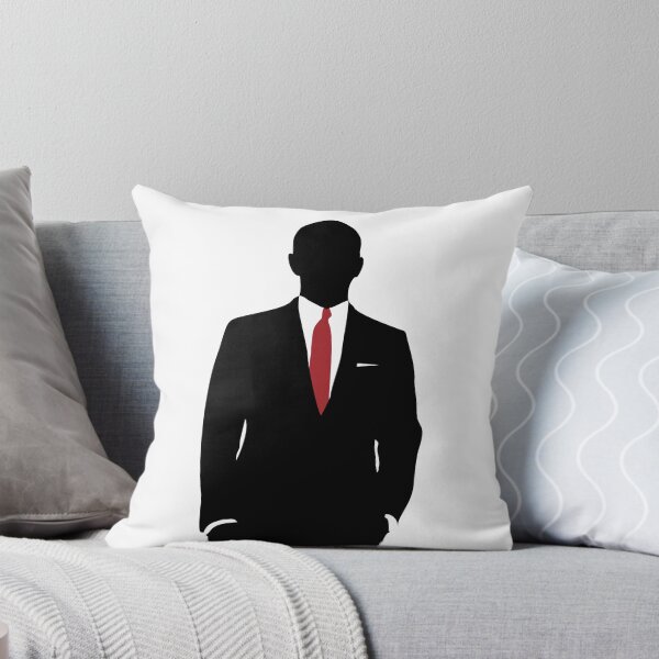 Elegant man Throw Pillow