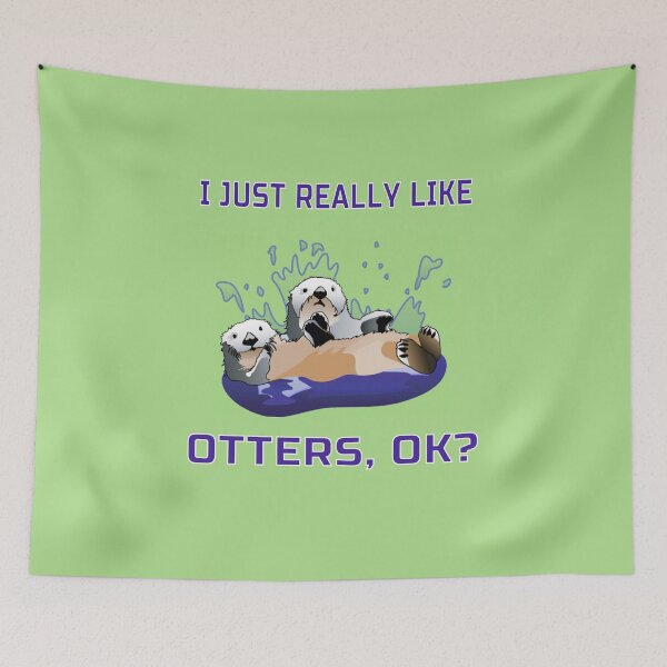 Item preview, I Just Really Like Otters, OK? Cute Funny Gift T-Shirt designed and sold by Klimentina.