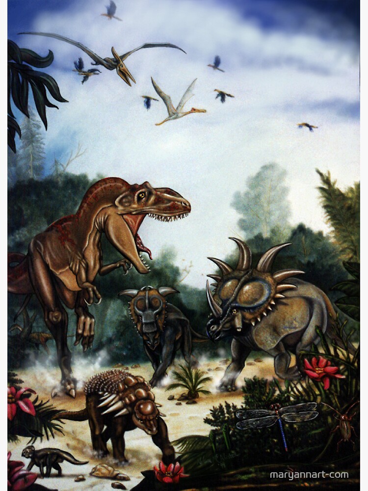 Dinosaur Chase by maryannart-com