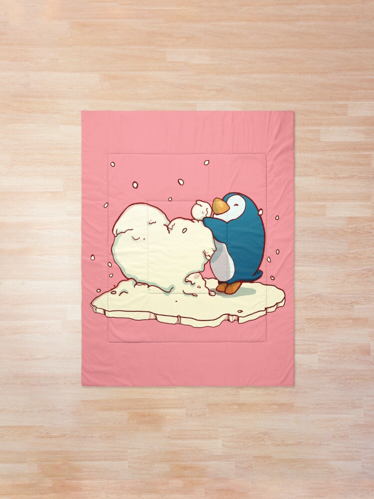 Alternate view of Penguin be mine Comforter
