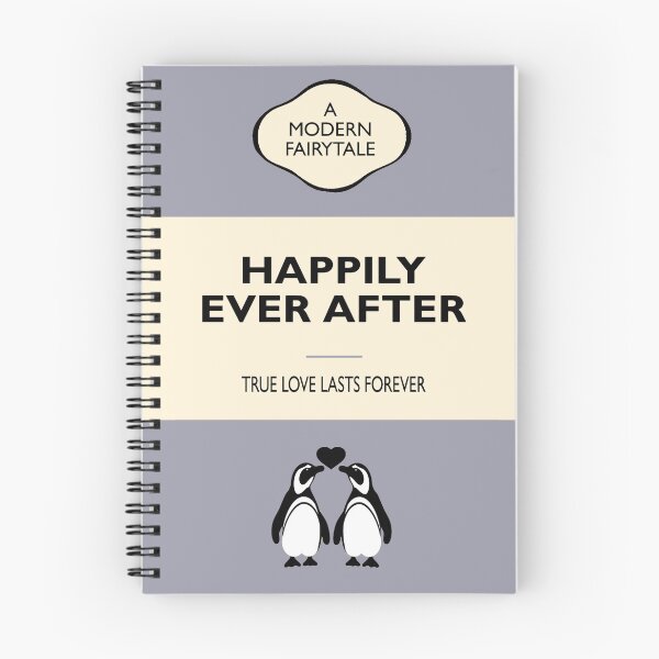 Item preview, Happily Ever After- Grey Book Cover designed and sold by MatildaRoseArt.
