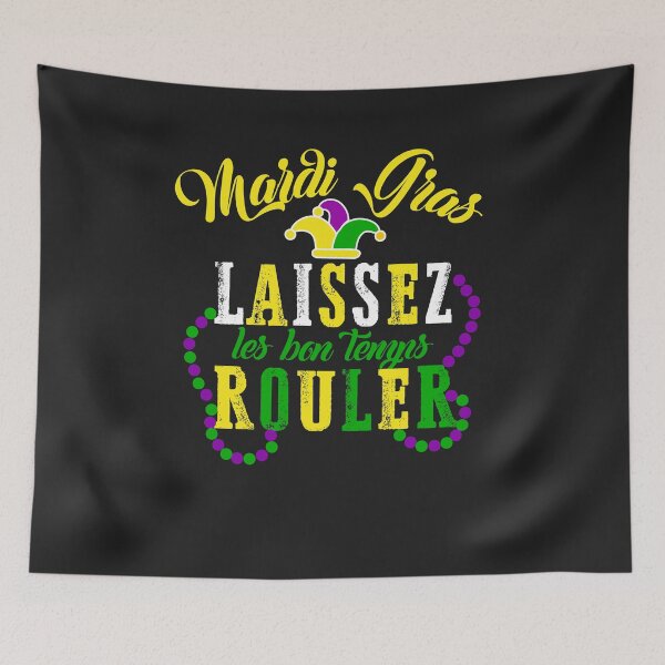 Item preview, Mardi Gras laissez les bon temps rouler Fat Tuesday designed and sold by hadleydesigns.