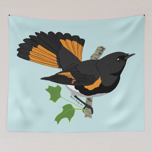 Item preview, American Redstart designed and sold by BennuBirdy.