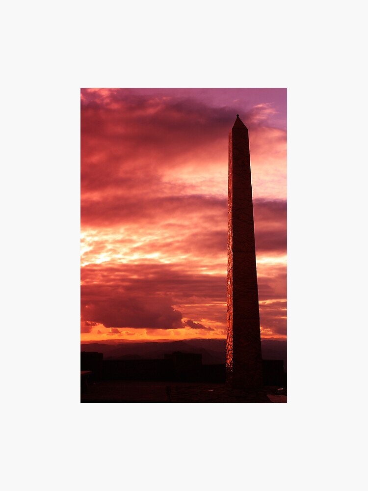 Heart Of Sicily Ii An Obelisk Enna Italy Photographic Print - 