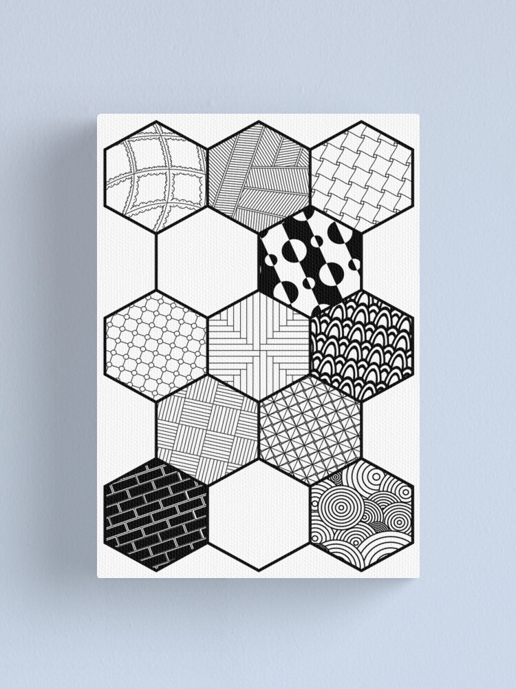 Geometric on sale Doodle - 28 x 40 Inch Wrapped Canvas