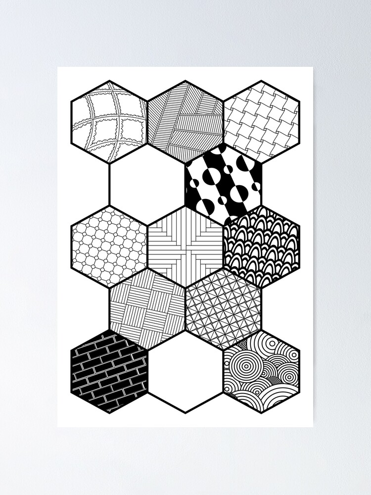 Doodle Art Zentangle Wall Art, Geometric Graphic by han.dhini · Creative  Fabrica
