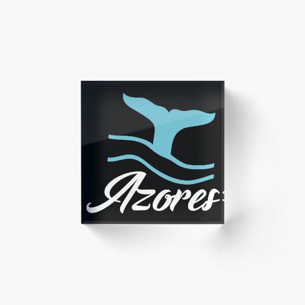 Azores Whale Acrylic Block