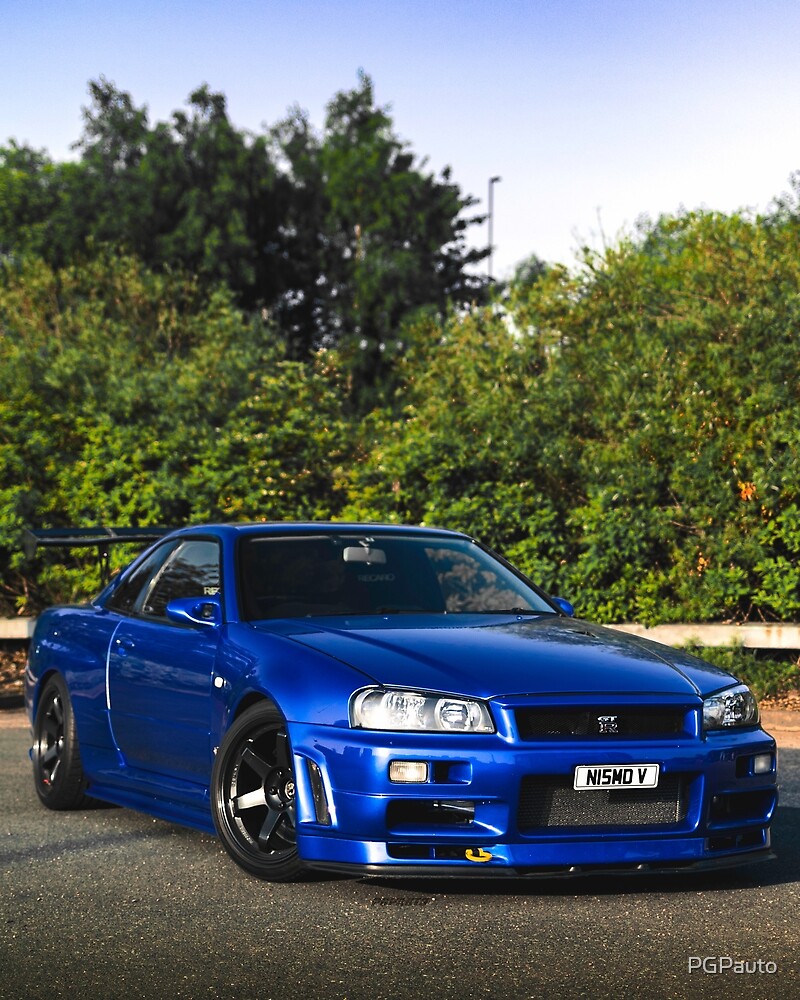 Nissan Skyline Gtr R34 Vspec Ii Nur 850bhp By Pgpauto Redbubble