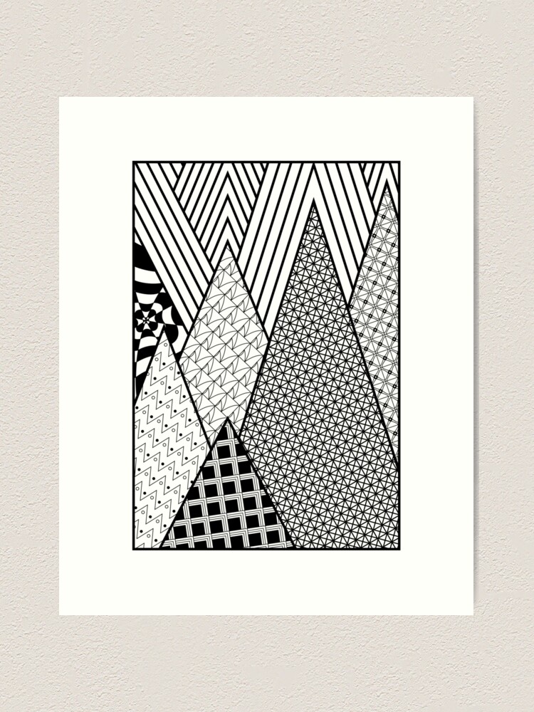 Society6 ケース black and white triangles by Her Art il_1080xN.1502028427_7fy7.jpg