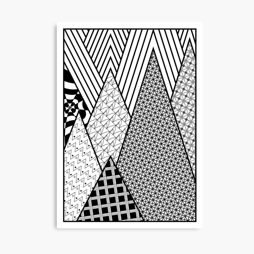 Zentangle, wall art, squares, pattern Greeting Card for Sale by  CrazyRabbits