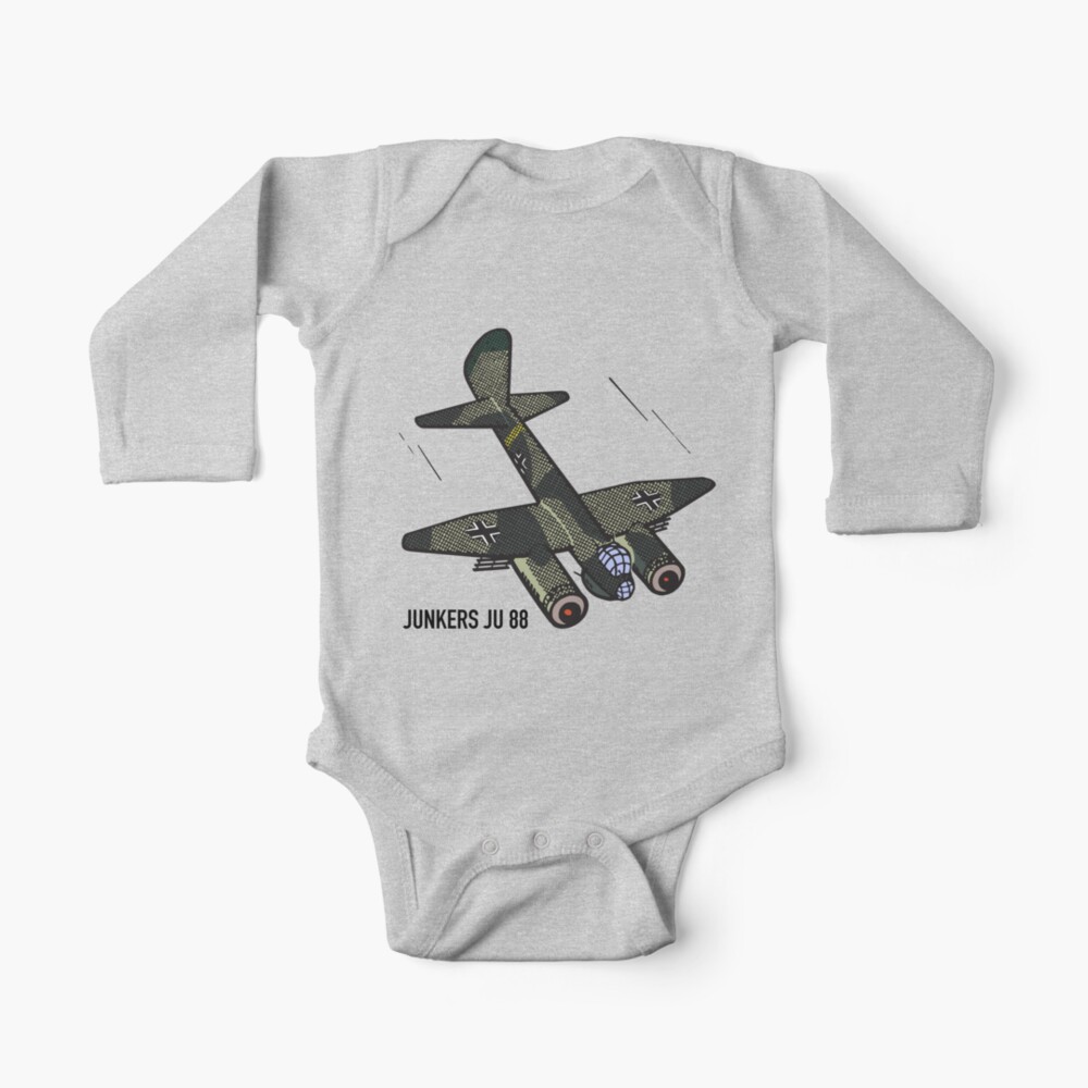 Junkers Ju German Ww2 Luftwaffe Plane Baby One Piece By Battlefield Redbubble