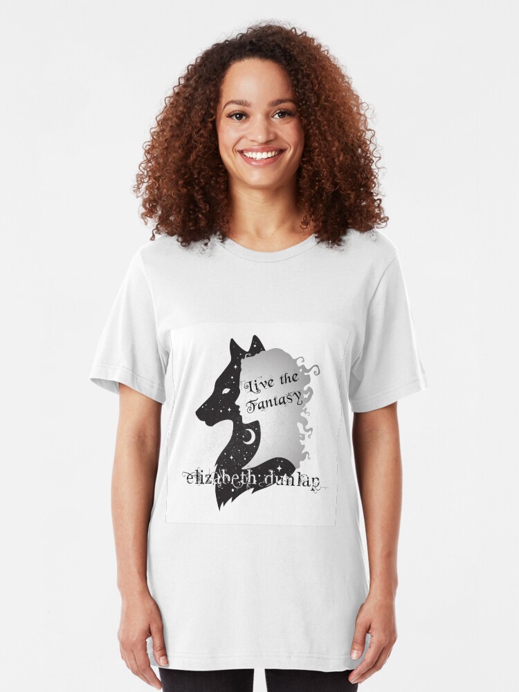 Alternate view of Elizabeth Dunlap Author Logo Slim Fit T-Shirt