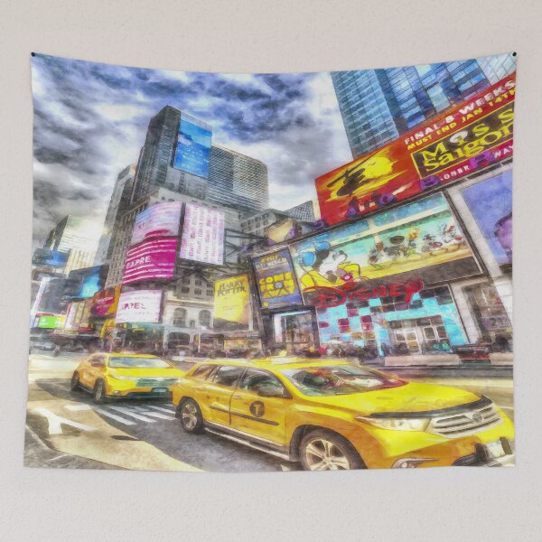 Aperçu de l'œuvre New York Taxicabs Art créée et vendue par bejacs.