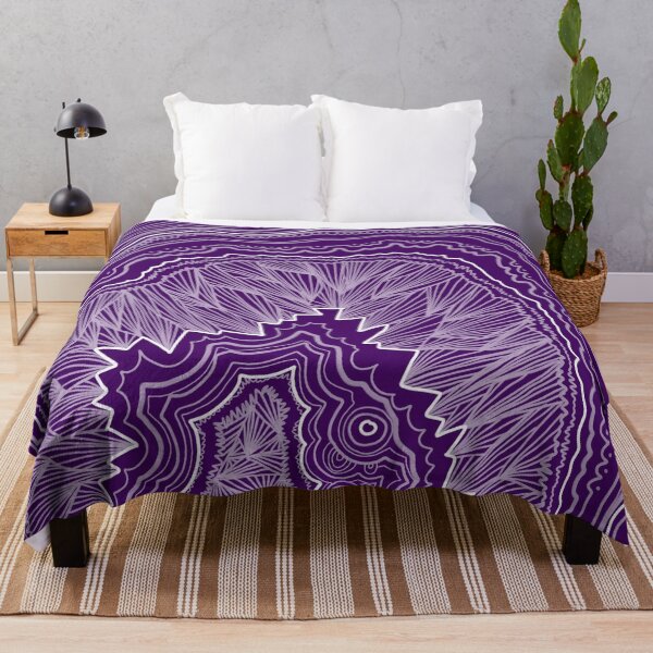 Item preview, Plum Purple Geode Drawing designed and sold by ColorObsession.