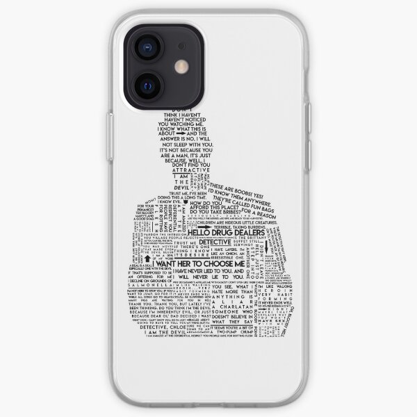 Typographie Lucifer Morningstar Coque souple iPhone
