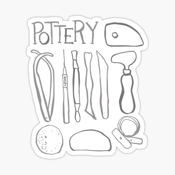 Pottery Tools Sticker