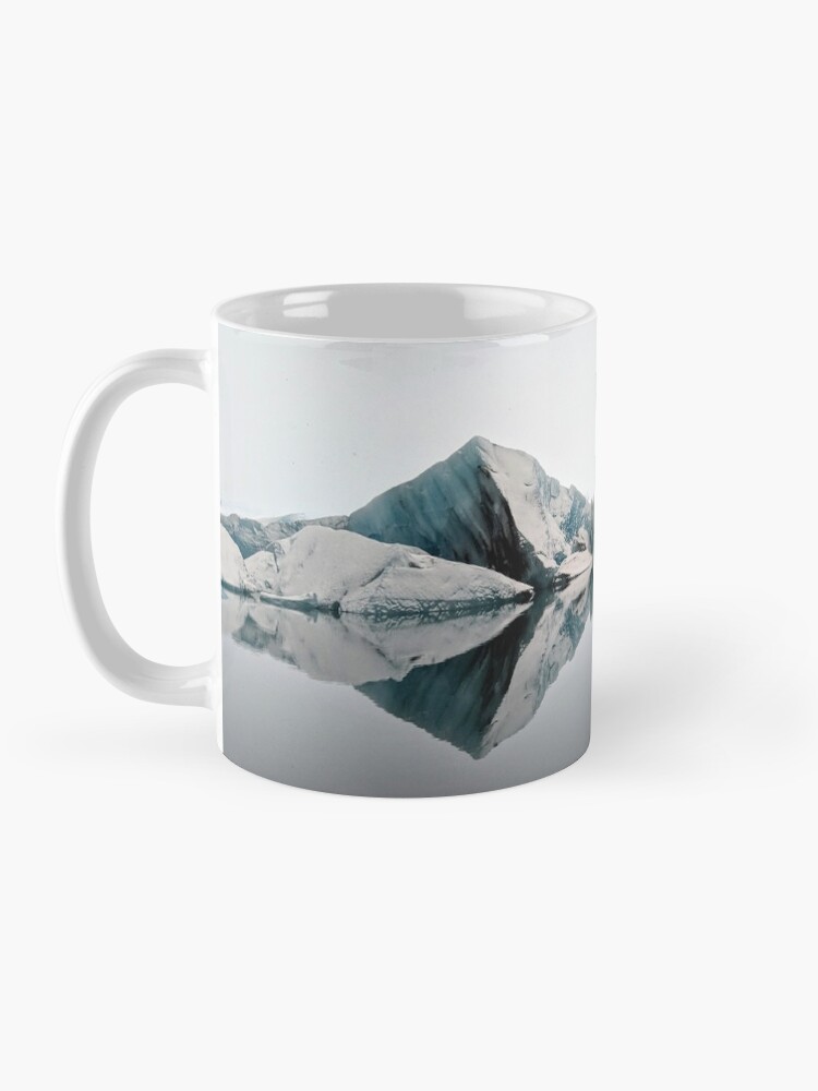 Alternate view of Frozen Symmetry, Glacier Lagoon Mug