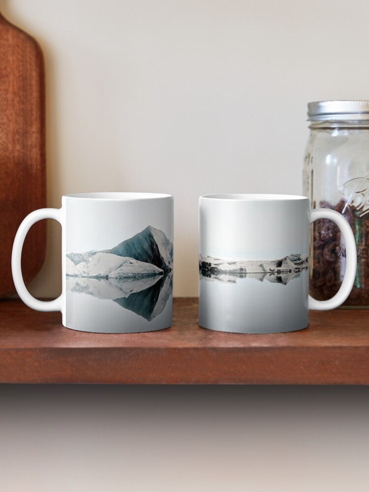 Alternate view of Frozen Symmetry, Glacier Lagoon Mug
